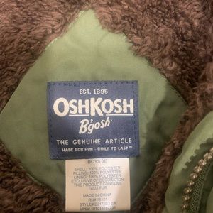 Boys Oshkosh bgosh winter jacket/coat green size 6 NWT
